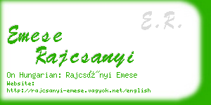 emese rajcsanyi business card